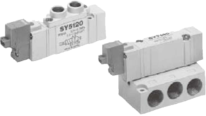 SY3000_5000_7000系列五通电磁阀直接配管型_单体式